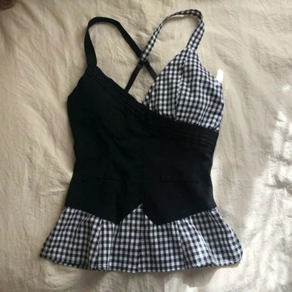 Gothic Y2k Corset Like Top - Picture 1 of 4